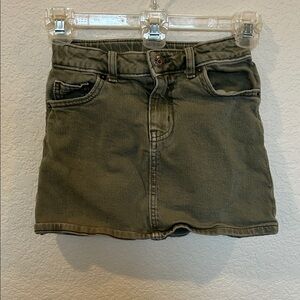 Cat & Jack Olive Green Mini Skirt
